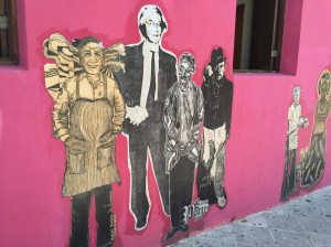 Wall mural, Old San Juan PR. Decoupage?
